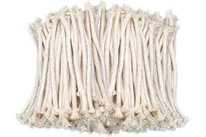 Dtoterul Docht für Öllampen 50 Stück Ersatzdochte Runddocht Kerzendochte Kerzen Dochte aus Baumwolle Öllampendochte Docht Öllampe für die Kerzenherstellung DIY Kerze Öllampe,15cm x 6mm