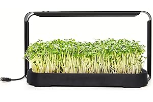 GardenSkill Hydroponics Growing System with Full Spectrum LED Light | Indoor Gardening Microgreens Grow Kit & Herb Garden | Sprout Seed Starter & Plant Germination Tray for Home Kitchen Windowsill