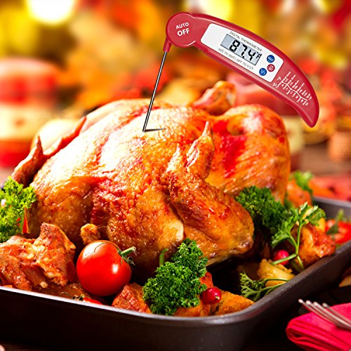 Luxebell® Küchenthermometer Digital LCD Haushaltsthermometer küchen für Kochen Küche Marmelade BBQ Grillen Wein Steak Milch - 5