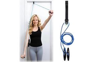 VEOIRXU Poleas Rehabilitacion Hombro para Fisioterapia, Cuerda para Gimnasio Polea Isocinetica, Fisioterapia Hombro Polea Cuerda Elástica para Rehabilitación, Ejercicio y Prevención de Lesiones