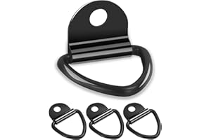 GAUATO Zurösen 4 Stück, V Ring Aufbauring mit Last 400 kg, Zurrring Zurröse Autoanhänger Anhänger Haken mit Befestigungsösen, Anschlagpunkt Verzurrösen für Anhänger LKW Trucks Ladungssicherung