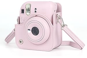 ANNADUE Etui Mini 12 do Mini 12 Aparatu Natychmiastowego, Ochronna Torba na Aparat ze Skóry PU z Regulowanym Paskiem na ramię, Przenośny futerał na Aparat Natychmiastowy