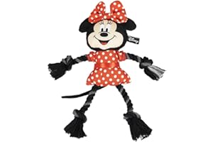 CERDÁ LIFE'S LITTLE MOMENTS Cerdá - For Fan Pets Cuerda Dental Peluche de Minnie Mouse - Licencia Oficial de Disney, Multicolor
