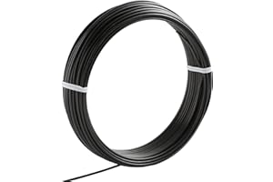 Wazakura Alambre para Entrenamiento Bonsai en Aluminio 2mm 150g Hecho en Japón, Alambre Japonés para Bonsai para la Modelación de Ramas y Troncos - Negro (2mm)