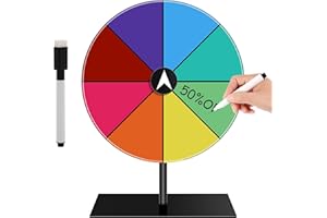 Kunaxku Roues tournantes en métal de 8 Pouces - Roue rotative de Fortune pour des événements, des Jeux et des événements, Anniversaire Mariage Carnaval loterie du Nouvel an