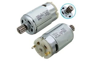 JWN 6V 14000 rpm Motor eléctrico RS390 Kid Motor de coche para niños Paseo en bicicleta de coche caja de engranajes de juguete Motor para accesorios de partes de motor