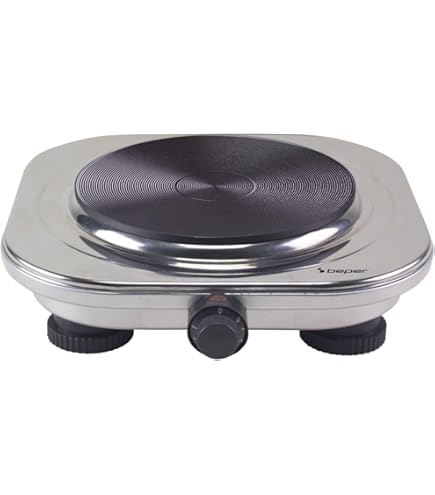 Fornello Elettrico Pasta Da Campeggio 1000 W 1 Piastra Da 15,5 Cm | BricoCasa Deodato - Foto 2