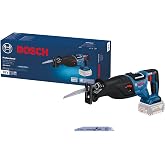 Bosch Professional GSA 185-LI Ak&uuml;l&uuml; Panter Testere (18 Volt, SOLO, Ahşapta kesme derinliği: 230 mm, 2.900 strok/dk, Karton Ku