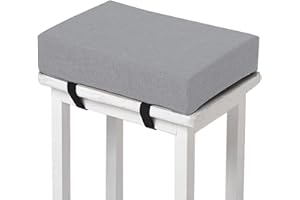 HKJGNH Cuscino per Sgabello Rettangolare Spesso Piccolo Sgabello da Bar Cuscino Sgabello da Toeletta Morbido Antiscivolo Cuscino con Lacci di Fissaggio Cuscino per Sgabello(H2,1pc 30x40x5cm)