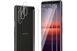 ELYCO Schutzfolie kompatibel mit Sony Xperia 5 II für Panzerglas, 2 Stück Panzerfolie & 2 Stück Kamera Schutzfolie, 9H Härte Anti-Kratzer Bläschenfrei Panzerfolie, HD Kameraschutz & Displayschutzfolie