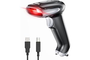 Eyoyo 2D Bluetooth Wireless Barcode Scanner, 2500mAh Cordless Handheld USB-Enabled QR & Barcode Reader for Libraries, Warehouses, Compatible with iPad, Android, iPhone, & Laptops Visit the Eyoyo Store