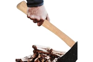 WUKESIFY Manche De Hache,Manche De Hachette À Hacher Camp Axe,Remplacement Du Manche De La Hache Manche De Remplacement En Bois De Marteau Long Courbé Hachoir Hachette Poignées Axe Poignée Remplacement Hache