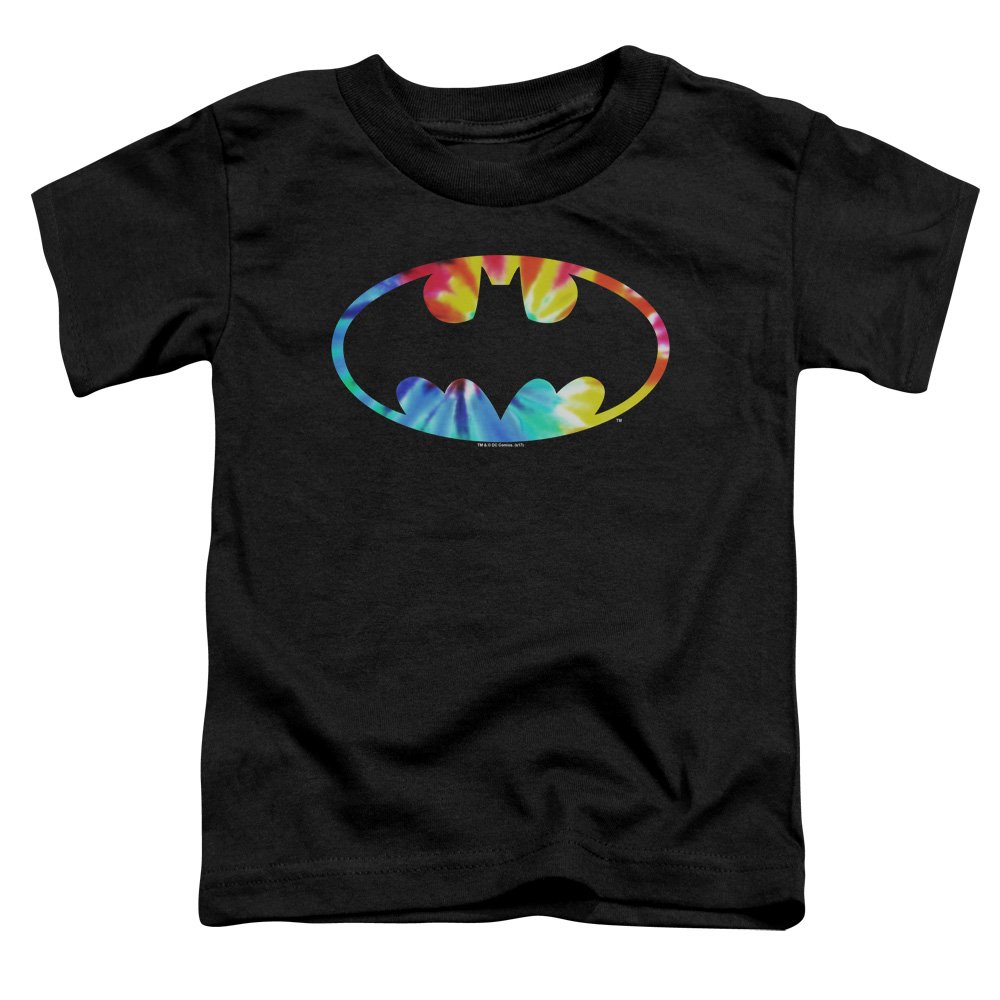 Batman-Kleinkind-Krawatten-Logo-T-Shirt-2T-Black