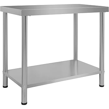 Tavolo acciaio inox - ECO - 120 x 60 cm - 500 kg