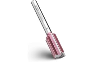 WOBLLMX Fraise à rainurer à 3 lames - Tige de 8 mm - Diamètre : 16 mm - Longueur de travail : 30 mm - En métal dur professionnel - Fraise à rainurer standard pour bois, plaque de densité - Accessoires