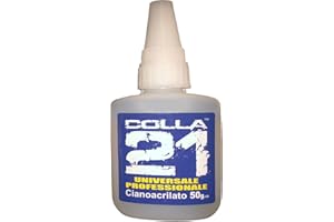 COLLA 21 Colla universale cianoacrilato professionale in tubetto da 50 gr - evoluzione dell'Attak, vari formati disponibili