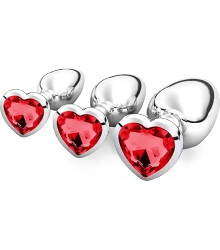 Metal Anal Plug, Butt Plug, Anal Trainer Set, Luxurious, Colourful  Heart-Shaped Jewel, Anal Sex Toy for Women, Men, Couples (Purple, S + M +  L) : Amazon.de: Health & Personal Care