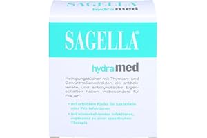 ‎SAGELLA Sagella Hydramed Intimwaschlotion Tücher - Sanfte Reinigung und Feuchtigkeitspflege für den Intimbereich