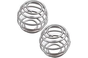 GRIZEF 2 Stück Edelstahl Protein Shaker, Mixing Ball Protein Mixer Sport Fitness Shaker Protein Shaker Flasche Cup Draht Schneebesen für Protein Blended Getränke (4,0 x 4,0)