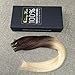 Sunny 50g/20pcs Dark Brown to Bleach Blonde Skin Weft Human Hair 100% Remy dip dyed Tape in Hair Extensions 14inch