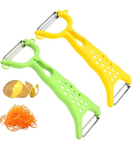 Éplucheur Multifonction 6 En 1 En Acier Inoxydable | Pour Légumes Et Fruits - Lavable Au Lave-vaisselle, Poignée Antidérapante