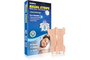 ZenithHome Nasal Strips, Snoring Aids for Men and Women, 50 Pieces Nose Strips Anti Snoring Devices, Help Improve Breathing, Reduce Snoring, Relieve Nasal Congestion, Drug-Free, Deeper Sleep.
