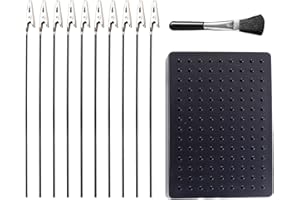 MEMOFYND 1 base de support de peinture, 10 supports de pince crocodile, 1 pinceau noir, clip de support aérographe, kit de pistolet à pulvérisation, outils de modélisation, convient pour l'artisanat