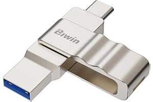 Biwin UD150 USB 3.0 Flash Drive 32GB, Memory Stick with Transfer Speeds Up to 150 MB/s, Dural-Port USB Type-C Type-A Pen Thumb Drive for Smartphones, Laptops, Desktops and Tablets