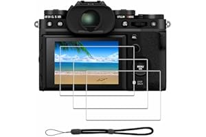 Ochraniacz ekranu do Fujifilm X-T5 Fuji XT5 + smycz do rąk [3+1 opakowanie], iDaPro szkło hartowane łatwa instalacja