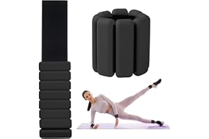 BUCOMTU 2 pezzi Peso del Polso regolabile Peso della Caviglia 900g per Pilates,Yoga, Nuoto,Corsa,Jogging e Allenamento Della Forza