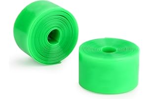 PEUTIER 2pcs Bike Tire Liner, Bicycle Tube Flat Protector Bicycle Rim Strip Rim Tape Accessories Compatible with 12" 16" 18" 20" 24" 26" 27.5" 29" (Green)