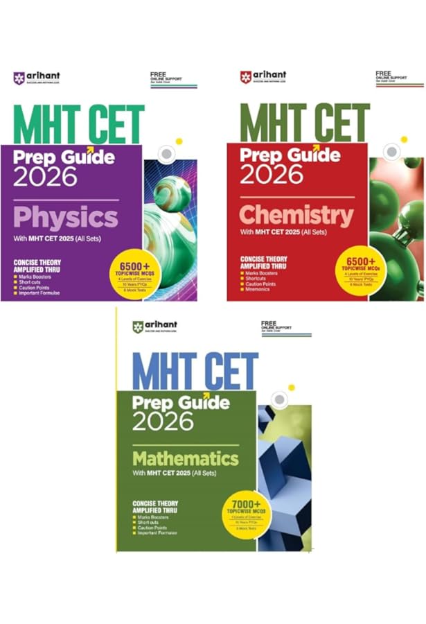 医系化学αβY【前期編】3冊セット Arihant - MHT-CET Medical Prep Guide 2026 - Physics + Chemistry +