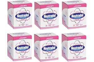 Neutradol Gel Odour Destroyer, Fresh Pink Air Freshener for Home & Office, Odour Eliminator for Musty Smell, Wardrobe, Fridge, Bathroom & Carpet, 6 pack - Up to 90 Days Use - Plus Cheeroo Magnet