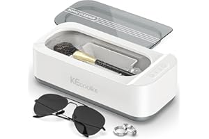 Ultraschallreinigungsgerät Ultraschallreiniger Ultraschallgerät KECOOLKE Sonic Cleaner mit digitalem Timer für Brillen, Ringe, Münzen, Fingerringe, Geld