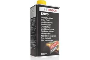 Bosch ENV6 Liquide de Frein 1 L - Pour Véhicules avec ou sans Freins ABS/ESP - Qualité OE - Compatible avec DOT 3, 4, 4 HP/LV et 5.1