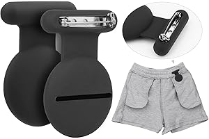 WALLFID Ukryta obudowa Airtag, Airtag dla dzieci, osoby starsze, zwierzęta domowe, odzież, bezpieczniejszy niż zegarek Airtag, brelok Airtag i naszyjnik Airtag. (Pro,Czarny-2Pcs)