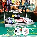 maleta de poker 500 fichas numeradas Las fichas de póquer establecidas son verdaderamente divertidas, ideales para niños y adultos. Los chips clásicos son ideales para Texas Holdem, Black Jack, torneos, clubes de cartas con los amigos.