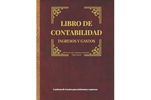 Libro de contabilidad Ingresos y Gastos. Cuaderno de cuentas para autónomos y empresas Diario de caja, Cuentas Corrientes, Libro Mayor (Constitución de sociedad)