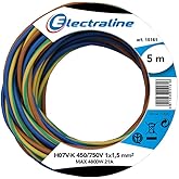 Electraline 25138, H07V-K Cable, Section 1x1.5mm, 5m, Multicolor
