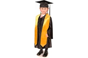 GRADUATION ATTIRE Children's Nursery Graduation Gown,Cap and Stole - Shiny