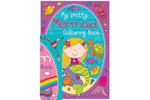 BRJR Martello A4 - 'My Pretty Mermaid' Colouring Book - 70 Designs to Colour Stocking Filler