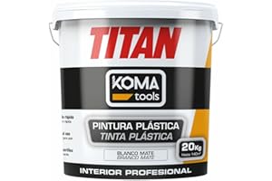 Koma Tools Pintura plástica Titan Blanco 20 kg - Marca EAN: 8425998253016