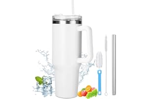 Toaren 1200 ml Kubek termiczny z uchwytem, Kubek podróżny o dużej pojemności, Kubek z uchwytem, ze stali nierdzewnej, kubek podróżny na gorące/zimne napoje, szczelny izolowany próżniowo