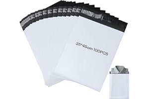 KOMABLEN 100 piezas Bolsas para Envíos, 35x45cm PE Bolsas Envio Vinted, Autoadhesivas Opacas Sobres Envios Vinted, Impermeables Bolsas de Envio Paquetes Vinted Para envío de zapatos y ropa