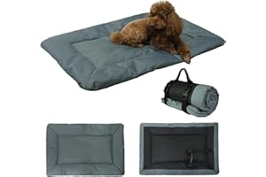 bangminda Colchoneta para Perros Impermeable Cama Almohada para Perros Colchón Manta Perros Casa Coche Interior Exterior, Alfombrilla Cojines Lavable, 90x60 cm, Gris