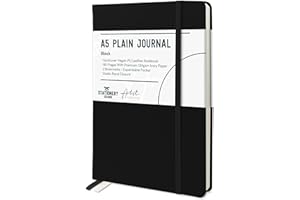 Stationery Island Cuaderno A5 Sin Forro, Libreta Liso de Tapa Dura con Papel Grueso Premium de 120 g/m², Cuaderno en Blanco de Tapa Dura de 180 Páginas Para Escritura, Estudio, Planificación, Diario