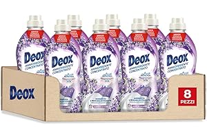 Deox - Ammorbidente Lavatrice Concentrato, 264 Lavaggi, Campo di Lavanda, Capi Morbidi e Profumati, con Tecnologia Fresh Protection, 660ml x 8 Confezioni
