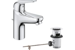 GROHE Swift Miscelatore monocomando per lavabo, Taglia S, cromo, 24316001