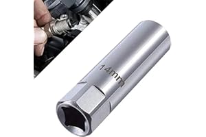 TMRBBESTY Chiave Candela 14mm,Presa Magnetica per Candele,Chiave per Candele Auto,Chiave Candela,Presa Magnetica Girevole per Candele,Presa per Candela da 3/8 di Pollice,Strumenti Rimozione della Candela