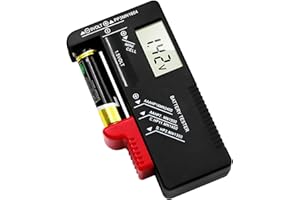 YCLFHOO Digital Battery Tester,Household Battery Life Level Testers with Accurate Digital Screen,for AA AAA C D 9V 1.5V and Button Cell Batteries